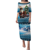 Personalized Native American Santa Claus Puletasi Merry Christmas - Wonder Print Shop