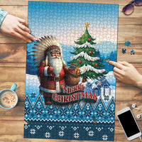 Native American Santa Claus Puzzle Merry Christmas - Wonder Print Shop