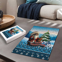 Native American Santa Claus Puzzle Merry Christmas - Wonder Print Shop