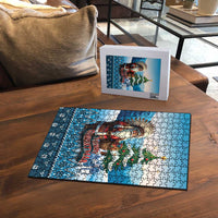 Native American Santa Claus Puzzle Merry Christmas - Wonder Print Shop