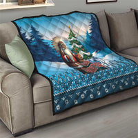 Native American Santa Claus Quilt Merry Christmas - Wonder Print Shop