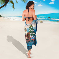 Native American Santa Claus Sarong Merry Christmas - Wonder Print Shop