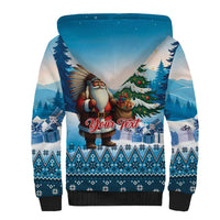 Personalized Native American Santa Claus Sherpa Hoodie Merry Christmas - Wonder Print Shop