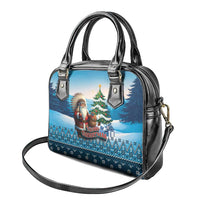 Native American Santa Claus Shoulder Handbag Merry Christmas - Wonder Print Shop