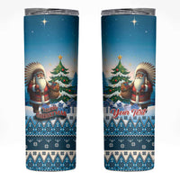 Personalized Native American Santa Claus Skinny Tumbler Merry Christmas - Wonder Print Shop