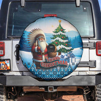 Native American Santa Claus Spare Tire Cover Merry Christmas - Wonder Print Shop
