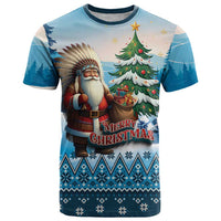 Personalized Native American Santa Claus T Shirt Merry Christmas - Wonder Print Shop