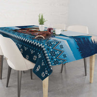 Native American Santa Claus Tablecloth Merry Christmas - Wonder Print Shop