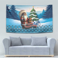 Native American Santa Claus Tapestry Merry Christmas - Wonder Print Shop