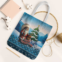 Native American Santa Claus Tote Bag Merry Christmas - Wonder Print Shop