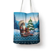 Native American Santa Claus Tote Bag Merry Christmas - Wonder Print Shop