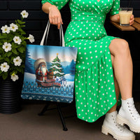 Native American Santa Claus Tote Bag Merry Christmas - Wonder Print Shop