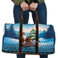 Native American Santa Claus Travel Bag Merry Christmas - Wonder Print Shop