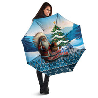 Native American Santa Claus Umbrella Merry Christmas - Wonder Print Shop