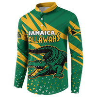 Custom Jamaica Cricket Tallawahs Button Sweatshirt Fi Wi Tallawahs Champions - Wonder Print Shop