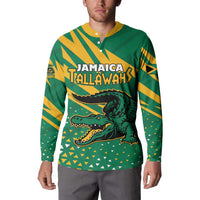 Custom Jamaica Cricket Tallawahs Button Sweatshirt Fi Wi Tallawahs Champions - Wonder Print Shop