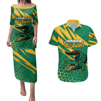 Custom Jamaica Cricket Tallawahs Couples Matching Puletasi and Hawaiian Shirt Fi Wi Tallawahs Champions - Wonder Print Shop