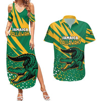 Custom Jamaica Cricket Tallawahs Couples Matching Summer Maxi Dress and Hawaiian Shirt Fi Wi Tallawahs Champions - Wonder Print Shop