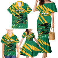 Custom Jamaica Cricket Tallawahs Family Matching Mermaid Dress and Hawaiian Shirt Fi Wi Tallawahs Champions - Wonder Print Shop