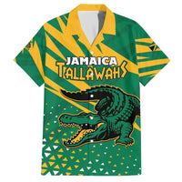 Custom Jamaica Cricket Tallawahs Family Matching Off The Shoulder Long Sleeve Dress and Hawaiian Shirt Fi Wi Tallawahs Champions - Wonder Print Shop