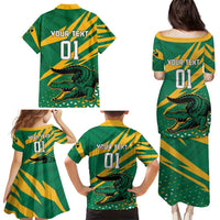 Custom Jamaica Cricket Tallawahs Family Matching Puletasi and Hawaiian Shirt Fi Wi Tallawahs Champions - Wonder Print Shop
