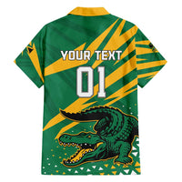 Custom Jamaica Cricket Tallawahs Family Matching Short Sleeve Bodycon Dress and Hawaiian Shirt Fi Wi Tallawahs Champions - Wonder Print Shop