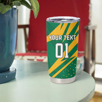 Custom Jamaica Cricket Tallawahs Tumbler Cup Fi Wi Tallawahs Champions - Wonder Print Shop