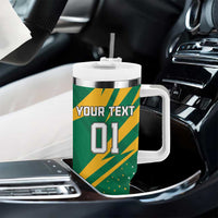 Custom Jamaica Cricket Tallawahs Tumbler With Handle Fi Wi Tallawahs Champions - Wonder Print Shop