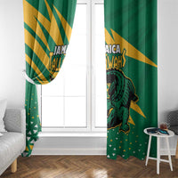 Jamaica Cricket Tallawahs Window Curtain Fi Wi Tallawahs Champions - Wonder Print Shop