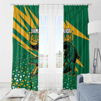 Jamaica Cricket Tallawahs Window Curtain Fi Wi Tallawahs Champions - Wonder Print Shop