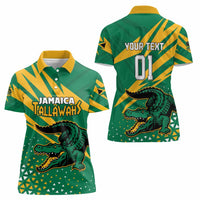Custom Jamaica Cricket Tallawahs Women Polo Shirt Fi Wi Tallawahs Champions - Wonder Print Shop