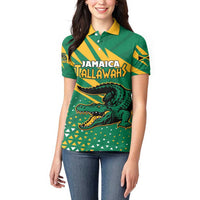 Custom Jamaica Cricket Tallawahs Women Polo Shirt Fi Wi Tallawahs Champions - Wonder Print Shop