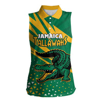 Custom Jamaica Cricket Tallawahs Women Sleeveless Polo Shirt Fi Wi Tallawahs Champions - Wonder Print Shop