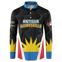 Custom Antigua Cricket Hawksbills Button Sweatshirt Each Endeavouring All Achieving - Wonder Print Shop
