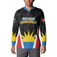 Custom Antigua Cricket Hawksbills Button Sweatshirt Each Endeavouring All Achieving - Wonder Print Shop