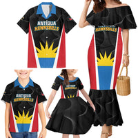 Custom Antigua Cricket Hawksbills Family Matching Mermaid Dress and Hawaiian Shirt Each Endeavouring All Achieving - Wonder Print Shop