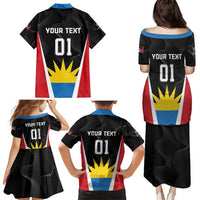 Custom Antigua Cricket Hawksbills Family Matching Puletasi and Hawaiian Shirt Each Endeavouring All Achieving - Wonder Print Shop