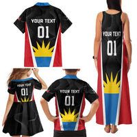 Custom Antigua Cricket Hawksbills Family Matching Tank Maxi Dress and Hawaiian Shirt Each Endeavouring All Achieving - Wonder Print Shop