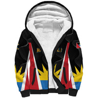 Custom Antigua Cricket Hawksbills Sherpa Hoodie Each Endeavouring All Achieving - Wonder Print Shop