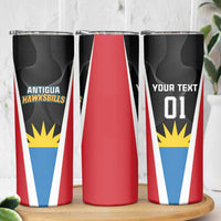 Custom Antigua Cricket Hawksbills Skinny Tumbler Each Endeavouring All Achieving - Wonder Print Shop