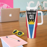 Custom Antigua Cricket Hawksbills Tumbler With Handle Each Endeavouring All Achieving - Wonder Print Shop