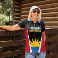 Custom Antigua Cricket Hawksbills Women Polo Shirt Each Endeavouring All Achieving - Wonder Print Shop