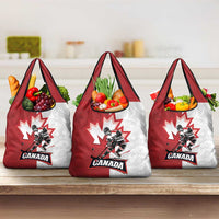 Canada Ice Hockey Team Grocery Bag Maple Leaf Go Champions