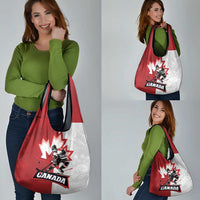 Canada Ice Hockey Team Grocery Bag Maple Leaf Go Champions