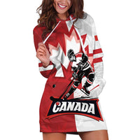 Custom Canada Ice Hockey Team Hoodie Dress Maple Leaf Go Champions