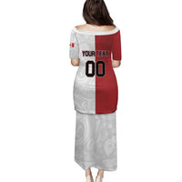 Custom Canada Ice Hockey Team Puletasi Maple Leaf Go Champions