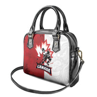 Canada Ice Hockey Team Shoulder Handbag Maple Leaf Go Champions