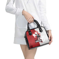 Canada Ice Hockey Team Shoulder Handbag Maple Leaf Go Champions