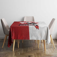 Canada Ice Hockey Team Tablecloth Maple Leaf Go Champions