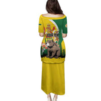 Personalized Canada Saskatchewan Province Family Matching Puletasi and Hawaiian Shirt Multis e Gentibus Vires